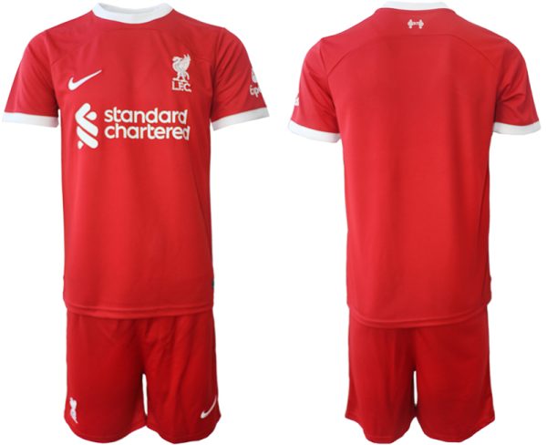 Billiga Fotbollströjor Herr Liverpool FC Hemmatröja 2023-24 Kortärmad shorts