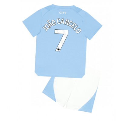 Billiga Fotbollströjor Barn Manchester City Hemmatröja 2023-2024 tröja set Joao Cancelo 7