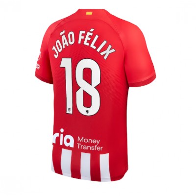 Billiga Fotbollströjor Herr Atletico Madrid Hemmatröja 2023-24 Kortärmad Joao Felix 18