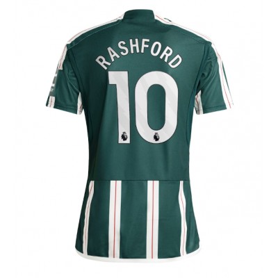 Billiga Fotbollströjor Herr Manchester United Bortatröja 2023-24 Kortärmad Marcus Rashford 10