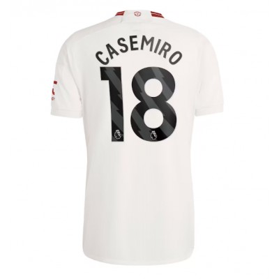 Billiga Fotbollströjor Herr Manchester United Tredje Tröja 2023-24 Kortärmad med tryck Casemiro 18