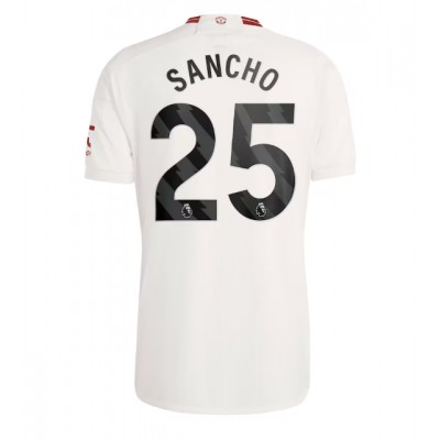 Billiga Fotbollströjor Herr Manchester United Tredje Tröja 2023-24 Kortärmad med tryck Jadon Sancho 25