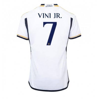 Billiga Fotbollströjor Herr Real Madrid Hemmatröja 2023-24 Kortärmad Vinicius Junior 7