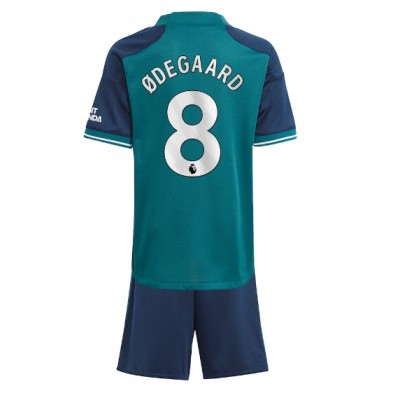 Köpa matchtröjor fotboll Arsenal Tredje Tröja 2023-2024 Fotbollskläder barn med namn Martin Odegaard 8