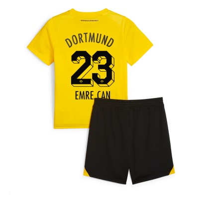 Billiga Fotbollströjor Barn Borussia Dortmund Hemmatröja 2023-24 fotbollströja set Emre Can 23