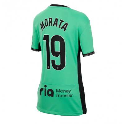 Billiga Fotbollströjor Dam Atletico Madrid Tredje Tröja 2023-24 Kortärmad Alvaro Morata 19