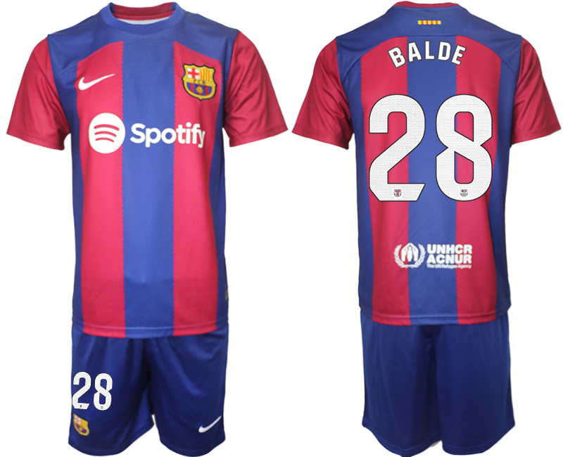 Billiga Fotbollströjor Herr FC Barcelona 2023-2024 fotbollströja set BALDE 28