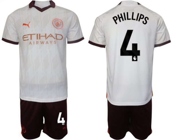 Billiga Fotbollströjor Herr Manchester City Bortatröja 2023/24 Kortärmad shorts Kalvin Phillips 4