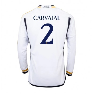 Beställa billigt fotbollströjor Herr Real Madrid Hemmatröja 2023-24 Långärmad Daniel Carvajal 2