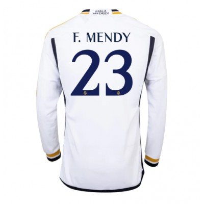 Beställa billigt fotbollströjor Herr Real Madrid Hemmatröja 2023-24 Långärmad Ferland Mendy 23