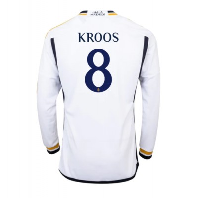 Beställa billigt fotbollströjor Herr Real Madrid Hemmatröja 2023-24 Långärmad Toni Kroos 8