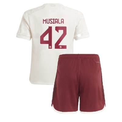 Billiga Fotbollströjor Barn Bayern München Tredje Tröja 2023-2024 Kortärmad shorts Jamal Musiala 42