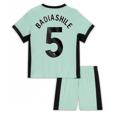 Billiga Fotbollströjor Barn Chelsea Tredje Tröja 2023-24 Kortärmad shorts Benoit Badiashile 5