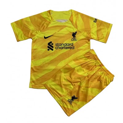 Billiga Fotbollströjor Barn Liverpool Hemma Tröja 2023-2024 Kortärmad shorts tröja med eget namn