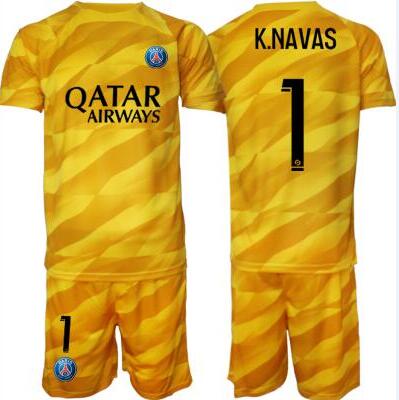 Billiga Fotbollströjor Barn Paris Saint-Germain PSG 2023-24 tröja set K.NAVAS 1