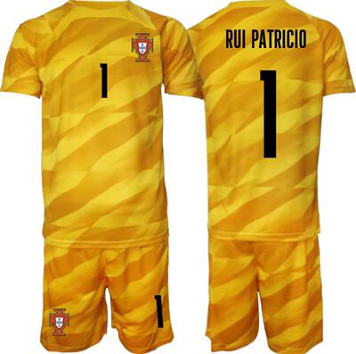 Billiga Fotbollströjor Barn Portugal 2023-24 Kortärmad shorts Med Tryck RUI PATRICIO 1