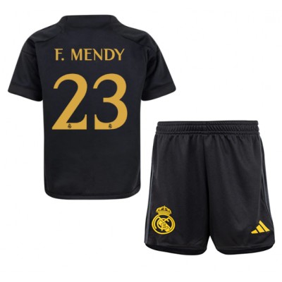 Billiga Fotbollströjor Barn Real Madrid Tredje Tröja 2023-24 fotbollströja set Ferland Mendy 23