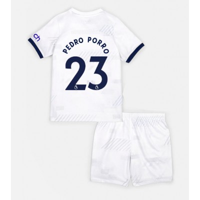 Billiga Fotbollströjor Barn Tottenham Hotspur Hemmatröja 2023-24 fotbollströja set Pedro Porro 23