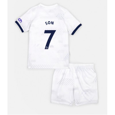 Billiga Fotbollströjor Barn Tottenham Hotspur Hemmatröja 2023-24 Kortärmad shorts Son Heung-min 7