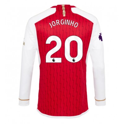 Billiga Fotbollströjor Herr Arsenal Hemmatröja 2023-24 Långärmad fotbollströjor Jorginho Frello 20