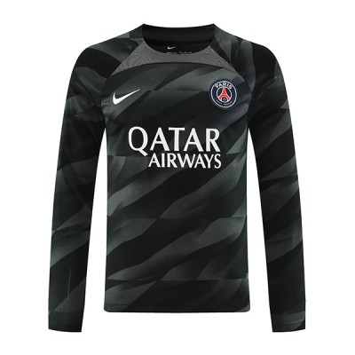 Billiga Fotbollströjor Herr Paris Saint-Germain PSG Bortatröja 2023-24 Långärmad tröja med eget namn