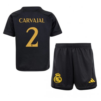 Köp Fotbollsset Barn Real Madrid Tredje Tröja 2023-24 med tryck Daniel Carvajal 2