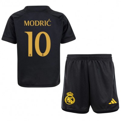 Köp Fotbollsset Barn Real Madrid Tredje Tröja 2023-24 med tryck Luka Modric 10