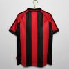 Billiga Fotbollströjor Herr AC Milan 1998/99 Röd och svart Kortärmad Retro Fotbollströja