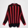 Billiga Fotbollströjor Herr AC Milan 2006/07 Långärmad röd och svart retro fotbollströja