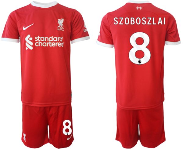 Billiga Fotbollströjor Herr Liverpool FC Hemmatröja 2023-24 röd fotbollströja set Dominik Szoboszlai 8