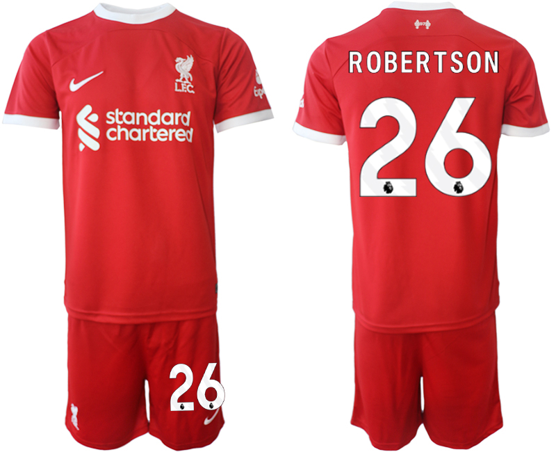 Billiga Fotbollströjor Herr Liverpool FC Hemmatröja 2023-24 röd tröja set Andrew Robertson 26