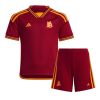 Billiga Fotbollströjor Barn AS Roma Hemmatröja 2023-24 Kortärmad shorts Bryan Cristante 4