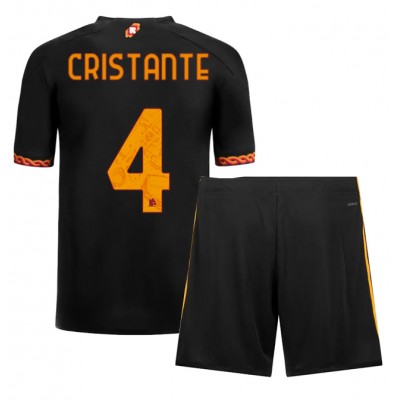 Billiga Fotbollströjor Barn AS Roma Tredje Tröja 2023-24 tröja set Bryan Cristante 4