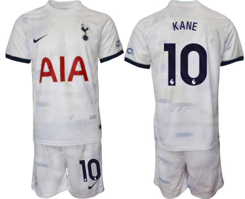 Billiga Fotbollströjor Herr Tottenham Hotspur Hemmatröja 2023-24 Vit fotbollströja set Harry Kane 10