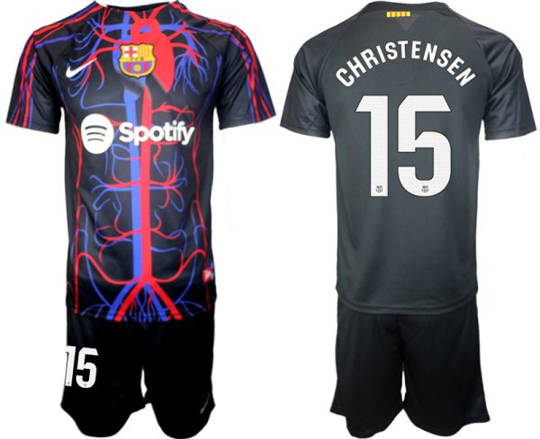 Billiga Fotbollströjor Herr Patta x FC Barcelona 2023-2024 fotbollströja set Andreas Christensen 15