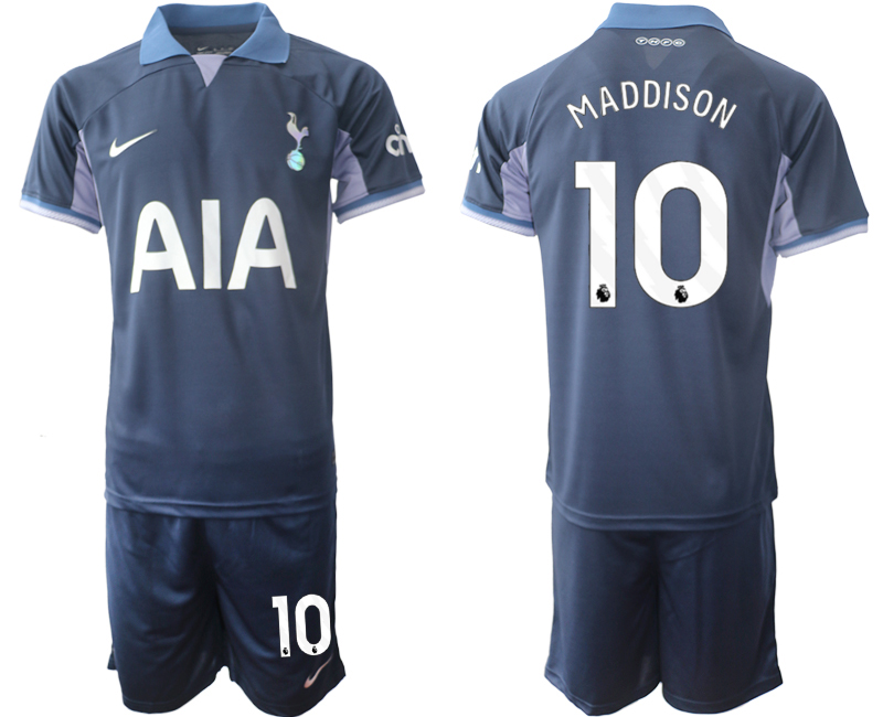 Billiga Fotbollströjor Herr Tottenham Hotspur Bortatröja 2023-2024 blå fotbollströja set James Maddison 10