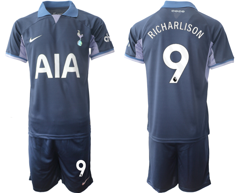Billiga Fotbollströjor Herr Tottenham Hotspur Bortatröja 2023-2024 blå fotbollströja set Richarlison 9