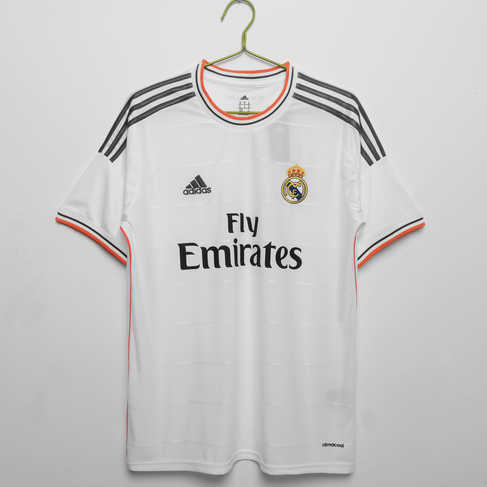 Real Madrid 2013/14 Hemmatröja kortärmad Retro Fotbollströja