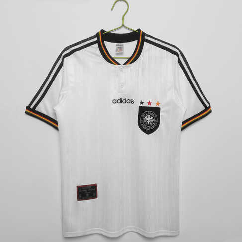 Tyskland 1996 Hemmatröja kortärmad Retro Fotbollströja