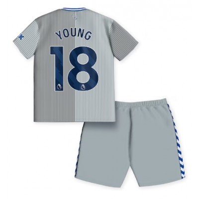 Billiga Fotbollströjor Barn Everton Barn Tredjeställ 2023 2024 tröja set Ashley Young 18