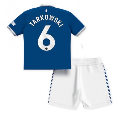 Billiga Fotbollströjor Barn Everton Hemmaställ 2023-24 fotbollströja set James Tarkowski 6