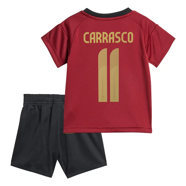 Köpa Billiga Fotbollströjor barn Belgien Hemmaställ EM 2024 Kortärmad med tryck Carrasco 11