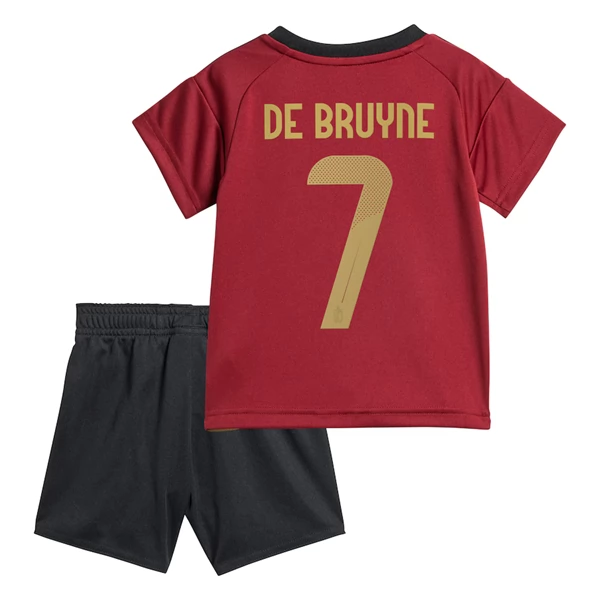 Köpa Billiga Fotbollströjor barn Belgien Hemmaställ EM 2024 Kortärmad med tryck De Bruyne 7