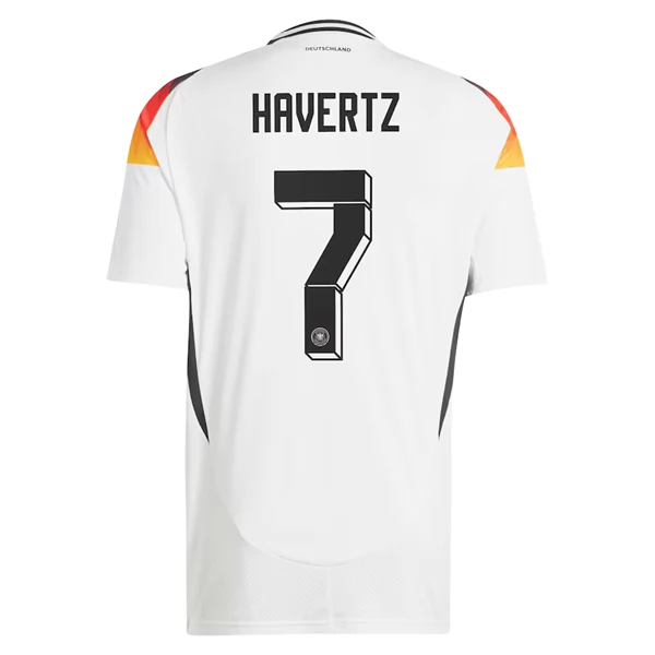 Tyskland Billiga Fotbollströjor Herr Hemmaställ EM 2024 Kortärmad med tryck Havertz 7