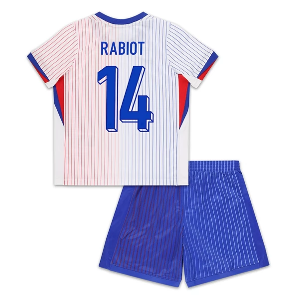 Fotbollskläder till baby Frankrike Borta tröja EM 2024 med tryck Rabiot 14