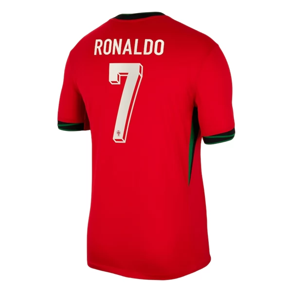 Köpa Fotbollsställ för Herr Portugal Hemmaställ EM 2024 Kortärmad med tryck Ronaldo 7