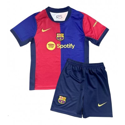 Fotbolls Matchtröjor FC Barcelona Hemmatröja Barn 2024-25