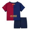 Billiga Fotbollströjor Barn FC Barcelona Hemmatröja 2024/25 Kortärmad shorts-1