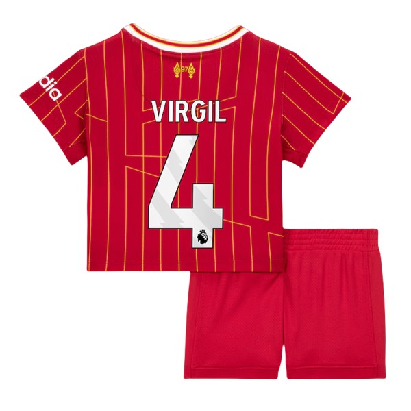Billiga Fotbollströjor Barn Liverpool Hemmatröja 2024/25 Virgil van Dijk 4