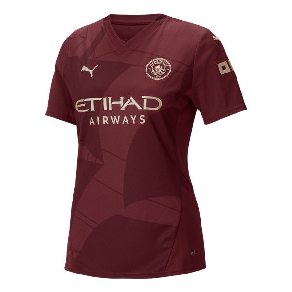 Billiga Fotbollströjor Dam Manchester City Tredjetröja 2024/25 Kortärmad
